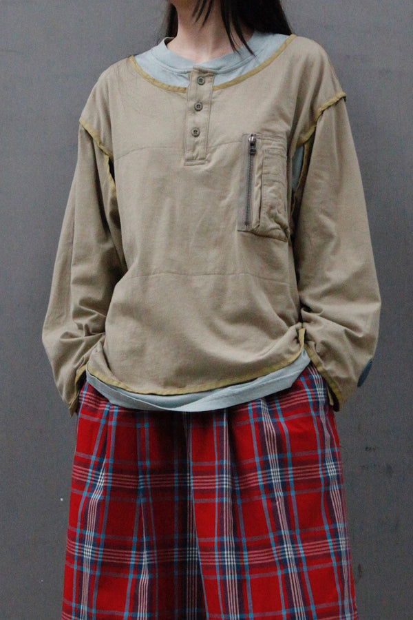 FACETASM stitching TOF-Tee-M02